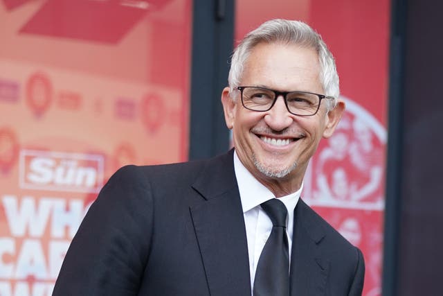 Gary Lineker attending The Sun’s Who Cares Wins Awards at the Roundhouse in London (Yui Mok/PA)