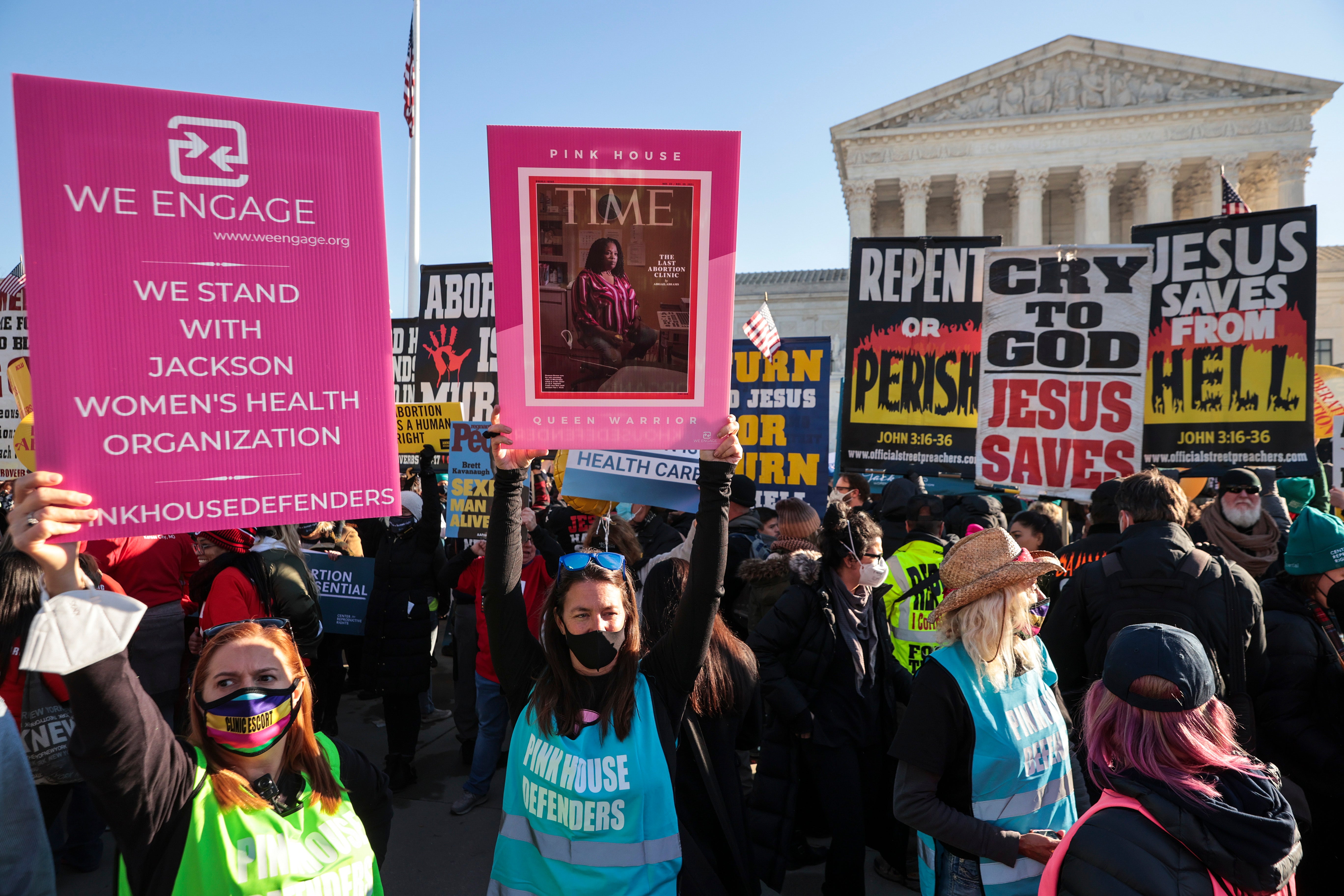 Right to an abortion faces greatest threat for a generation as Supreme Court considers Mississippi law