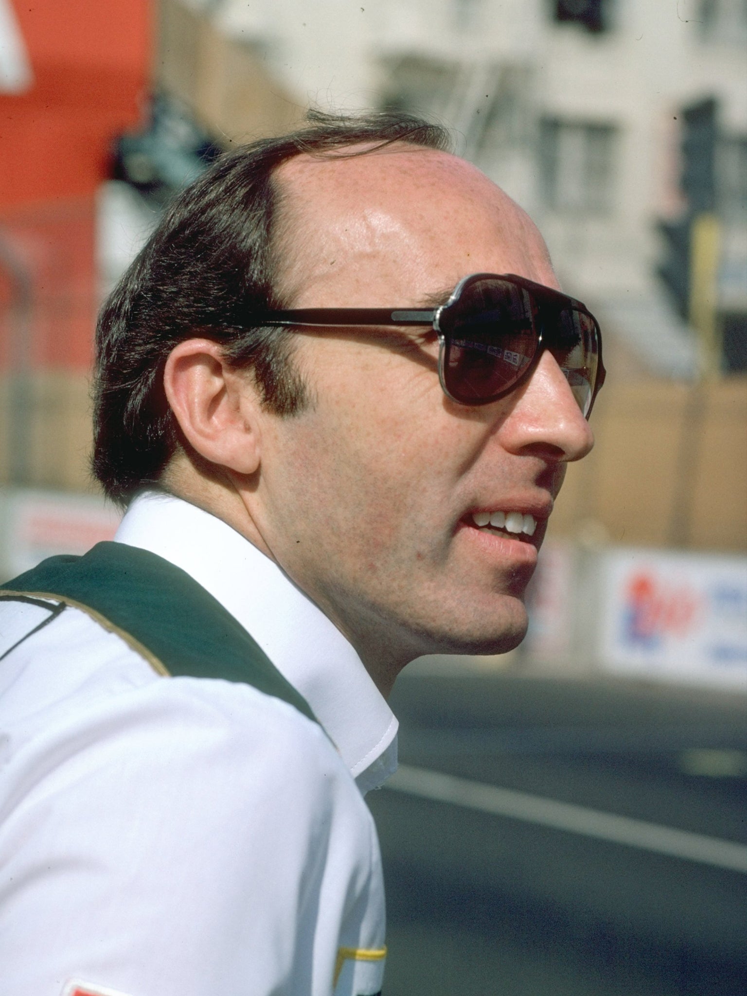 Williams as team director before the United States Grand Prix West at the Long Beach circuit in California, in 1981