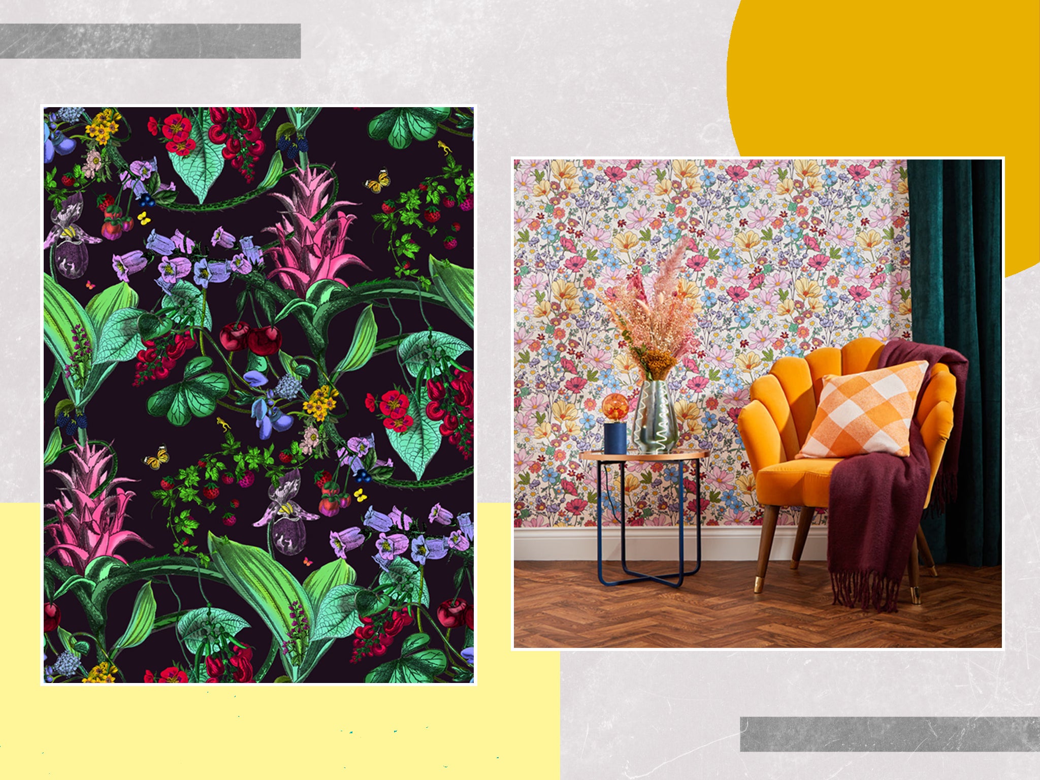 Best wallpapers 2022: Floral, abstract and quirky prints | The Independent