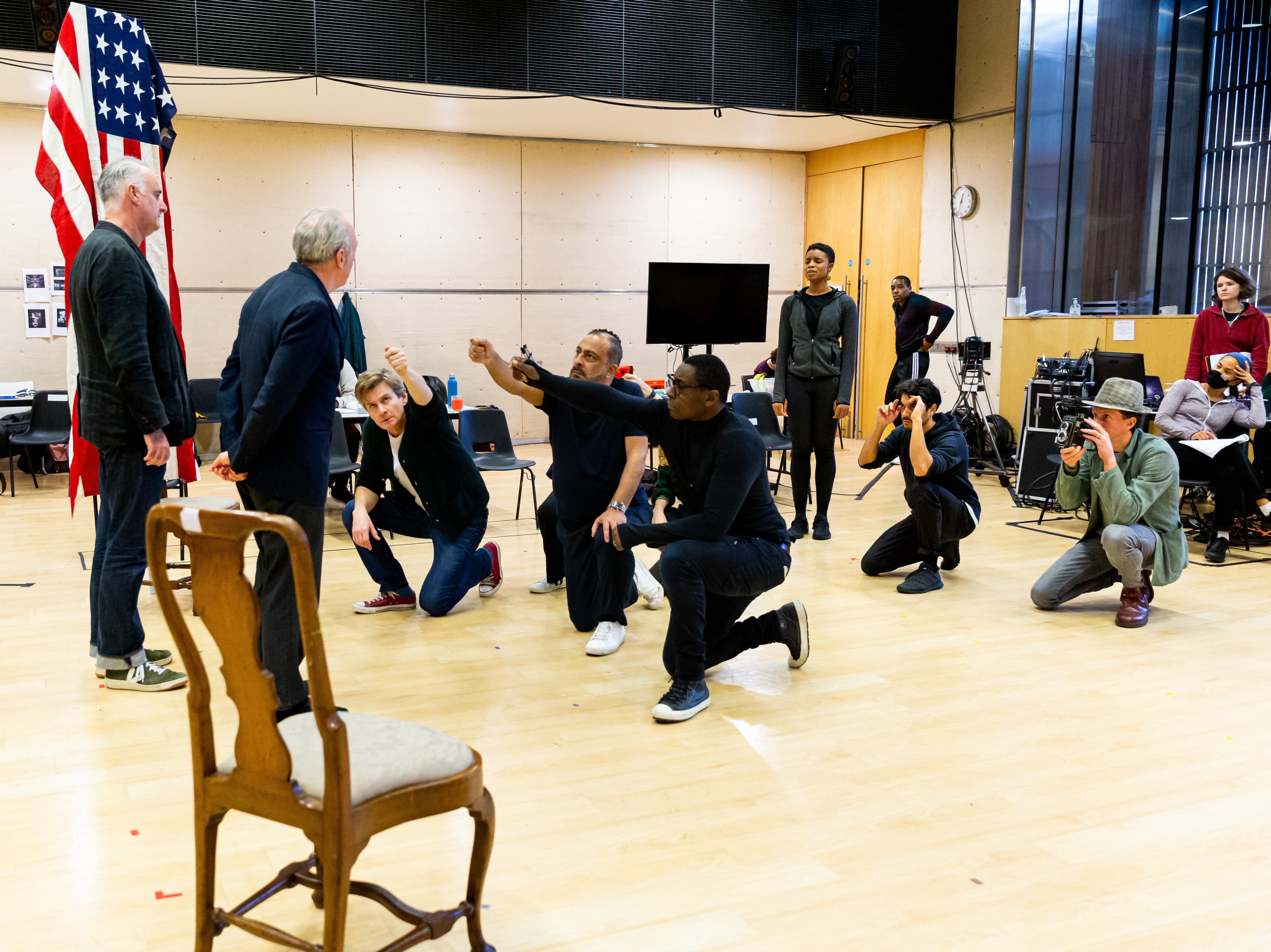 The cast of ‘Best of Enemies’ rehearses