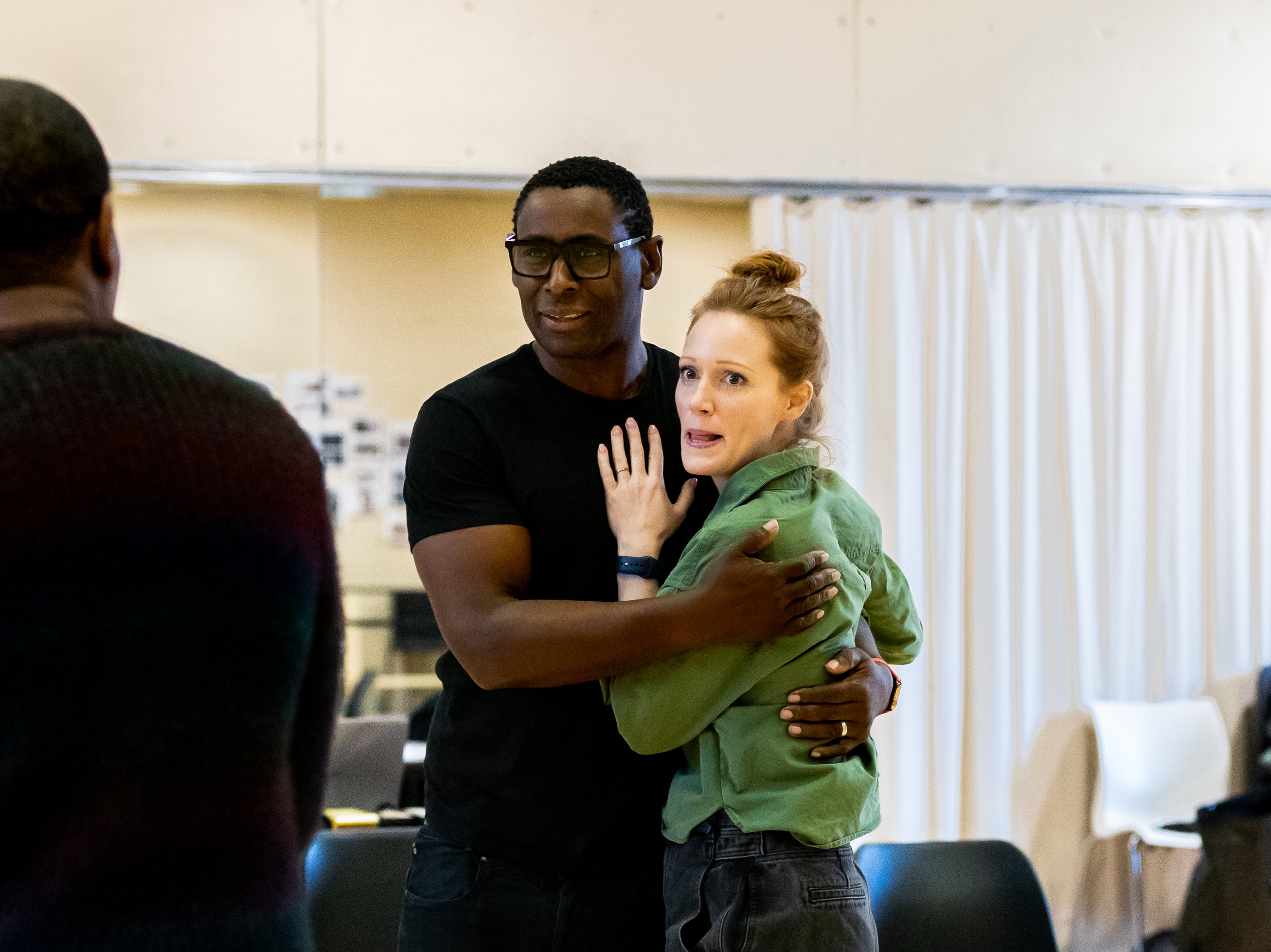 Harewood and Clare Foster during rehearsals for ‘Best of Enemies’