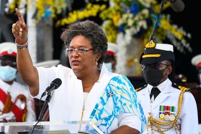 <p>Barbados PM Mia Mottley </p>