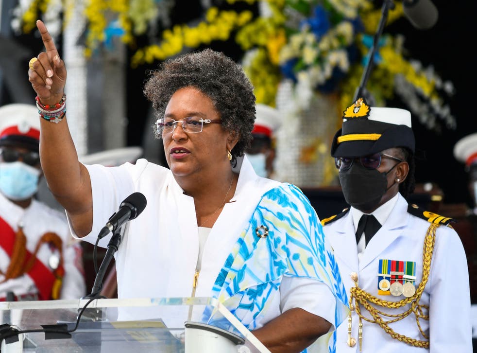<p>Mia Amor Mottley, prime minister of Barbados</p>