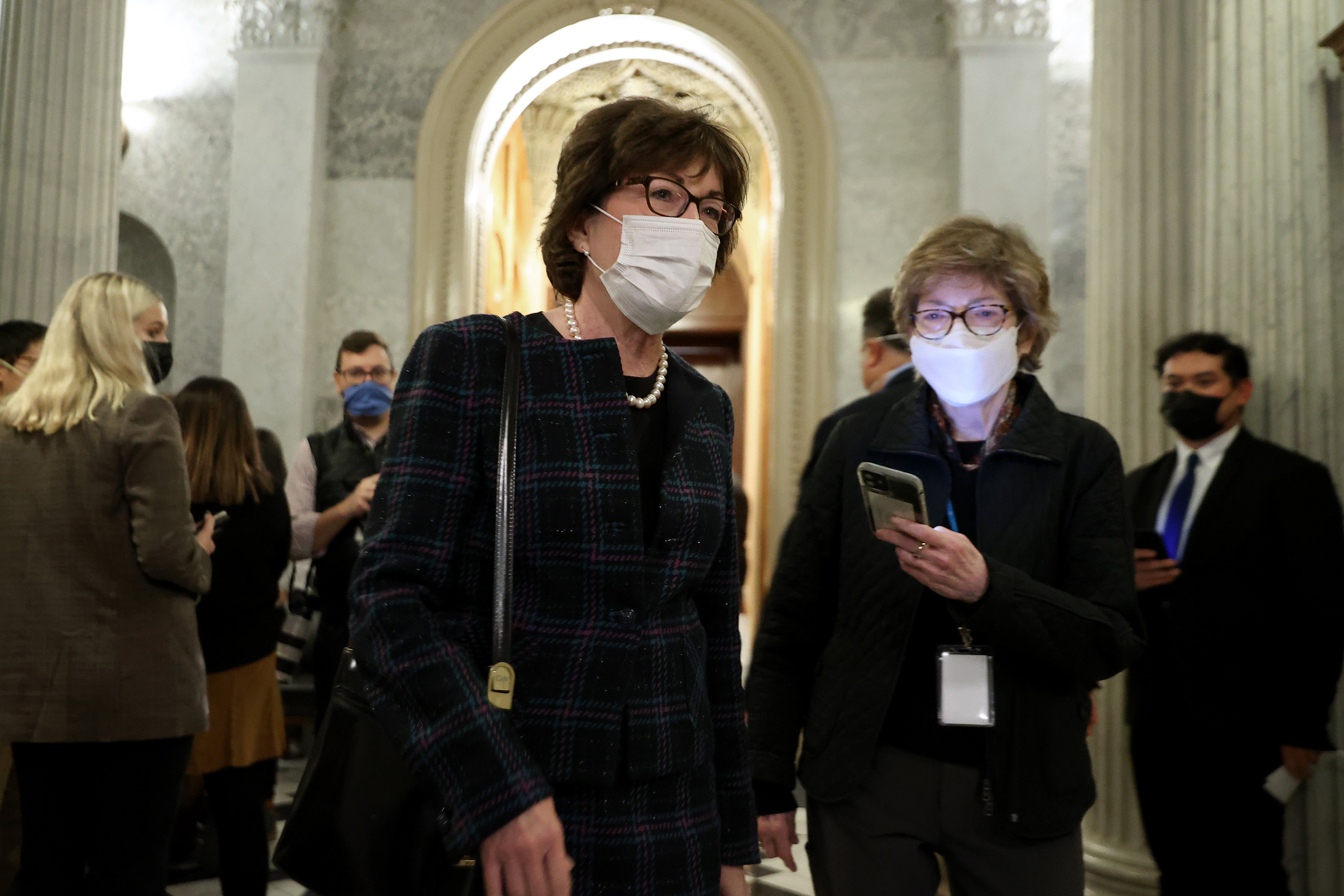 Senator Susan Collins on Capitol Hill