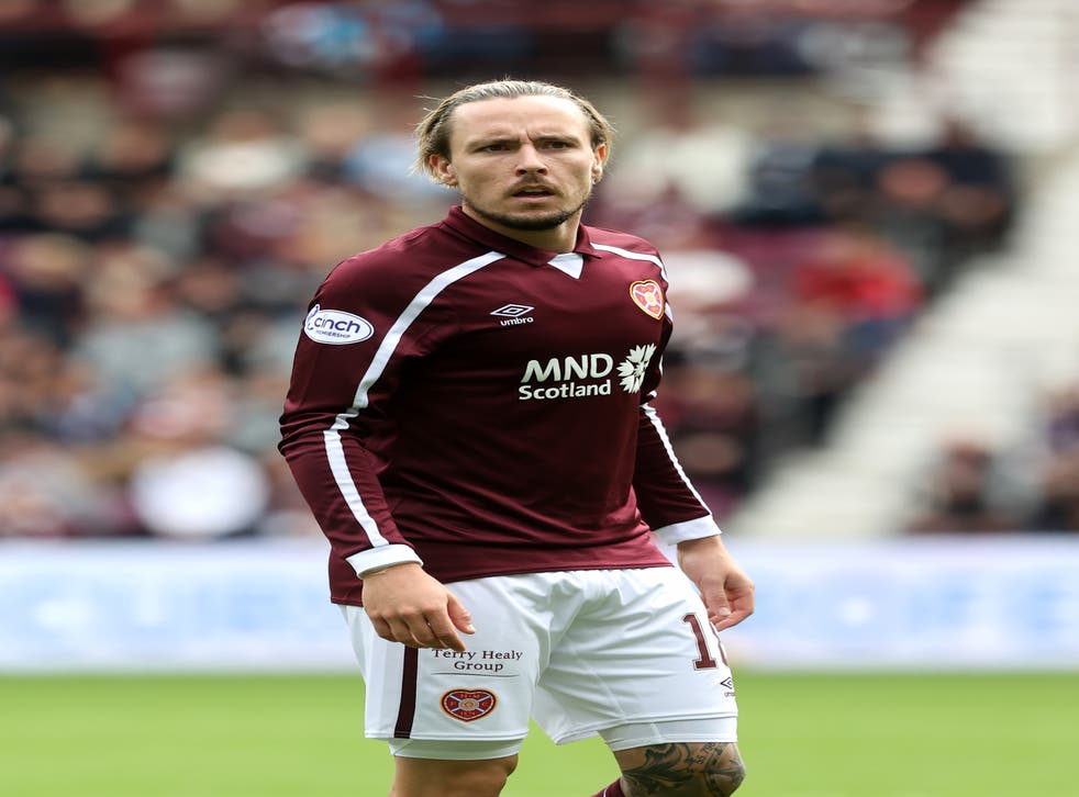 Hearts player Barrie McKay was targeted with missiles (Jeff Holmes/PA)