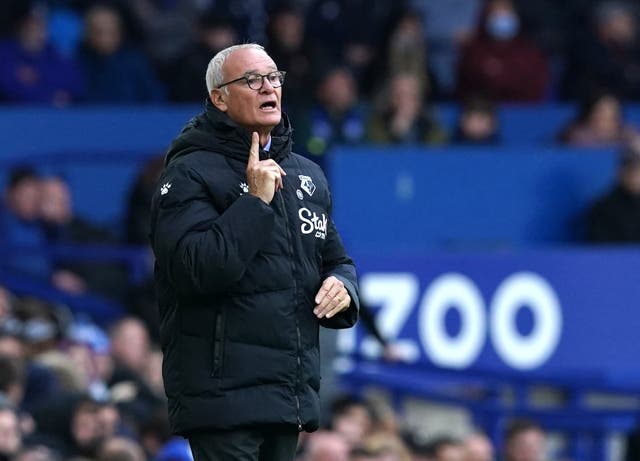 Claudio Ranieri has faith in Watford’s attacking style (Martin Rickett/PA)