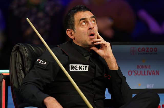 Ronnie O’Sullivan crashed out of the UK Championship in York (Mike Egerton/PA)