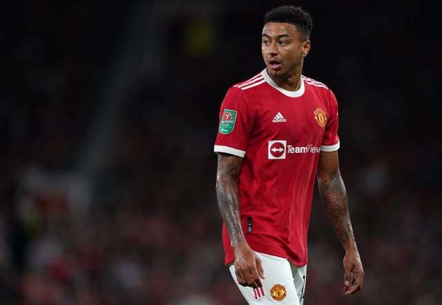 Jesse Lingard is yet to start a Premier League game for Manchester United this season (Martin Rickett/PA)