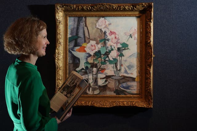 SJ Peploe’s work Roses and Fruit is expected to fetch up to ?500,000 (Lyon and Turnbull/PA)