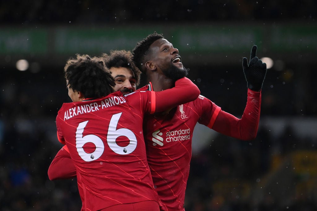 Divock Origi scores stoppage-time winner at Wolves to send Liverpool into second