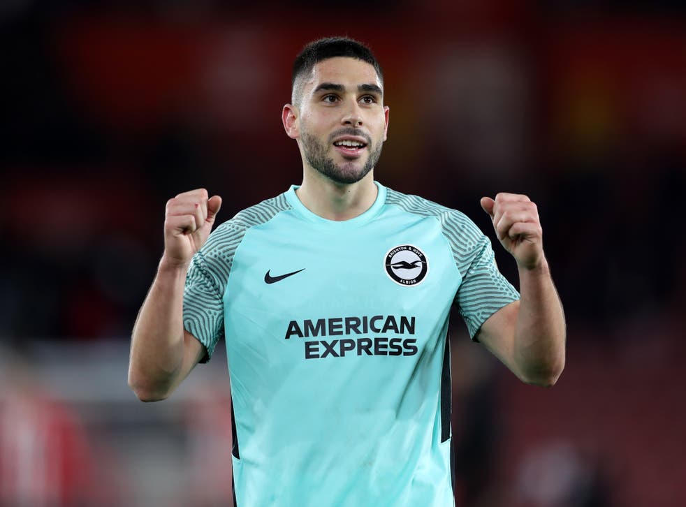 Brighton forward Neal Maupay secured a late point (Kieran Cleeves/PA)