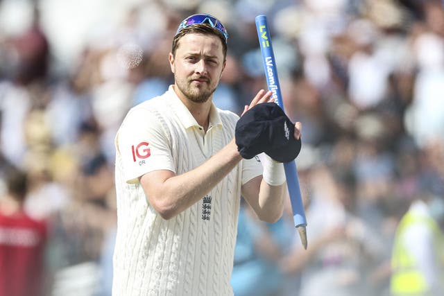Ollie Robinson is inspired by memories of watching the Ashes from the stands (Nigel French/PA)