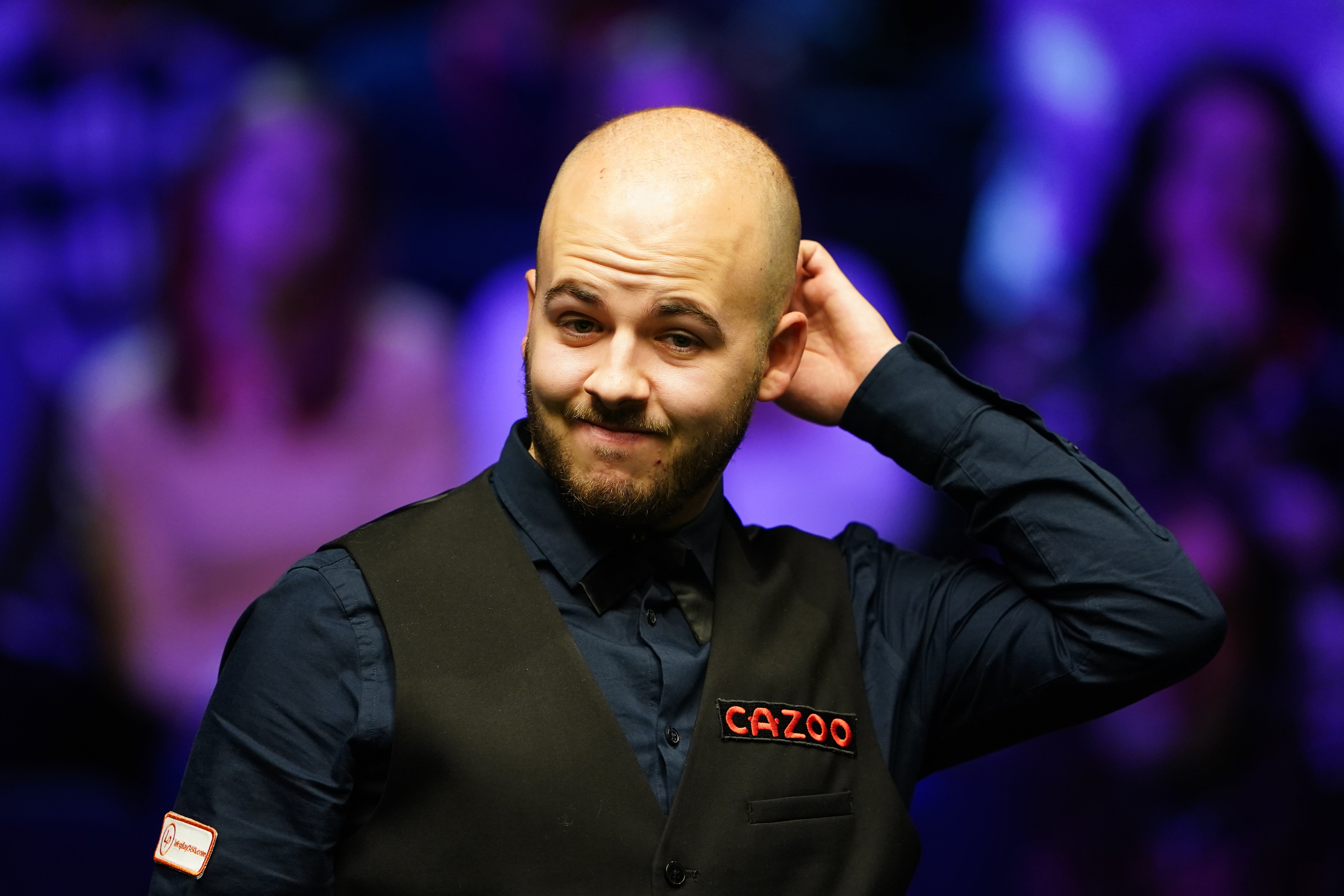 Luca Brecel held his nerve to claim a famous win (Zac Goodwin/PA)