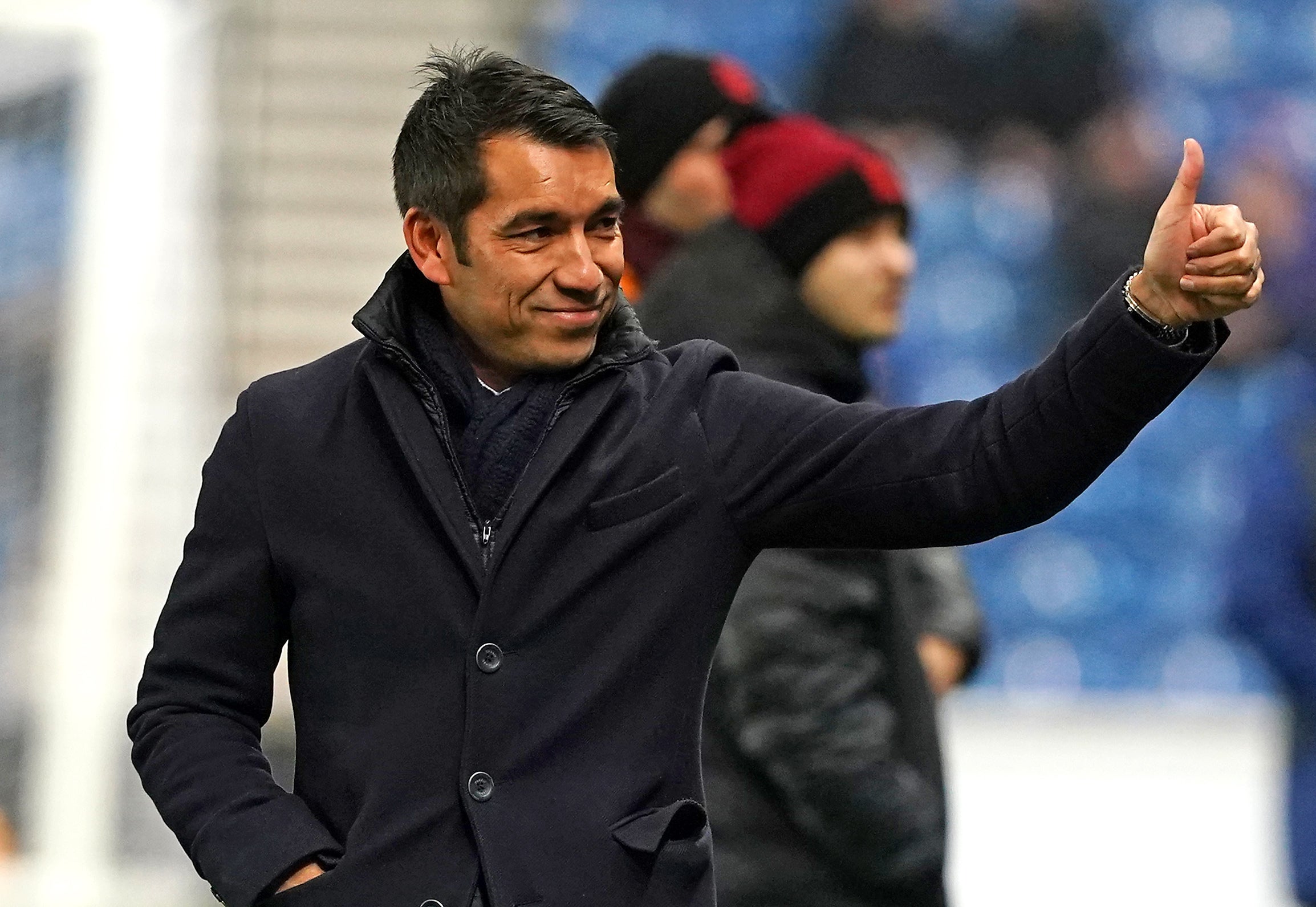 Rangers manager Giovanni van Bronckhorst has now won all four matches in charge (Andrew Milligan/PA)