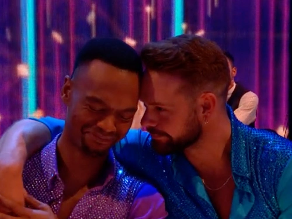 John and Johannes after error in latest ‘Strictly’ dance