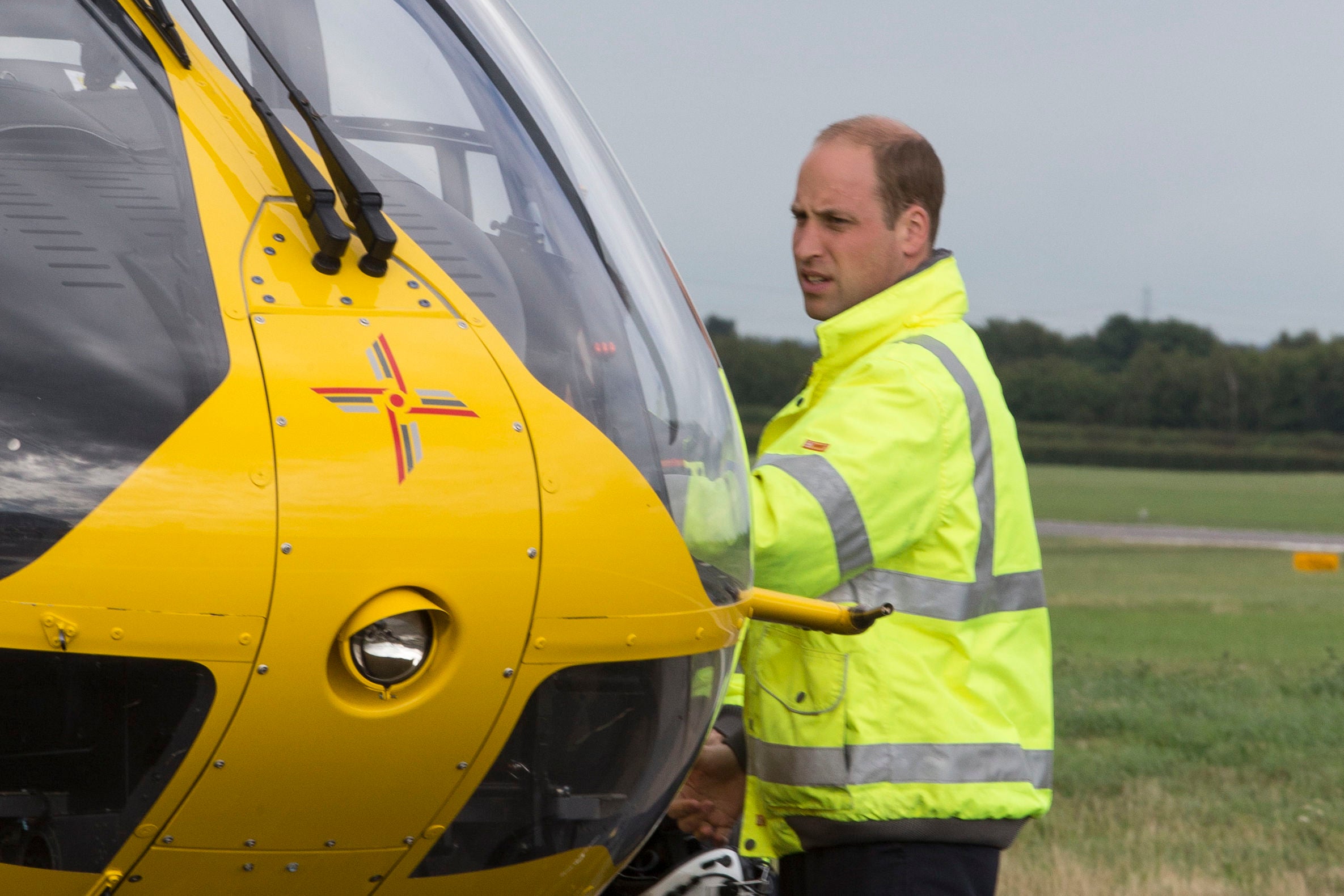 William served for two years as an air ambulance helicopter pilot (Heathcliff O’Malley/The Daily Telegraph)