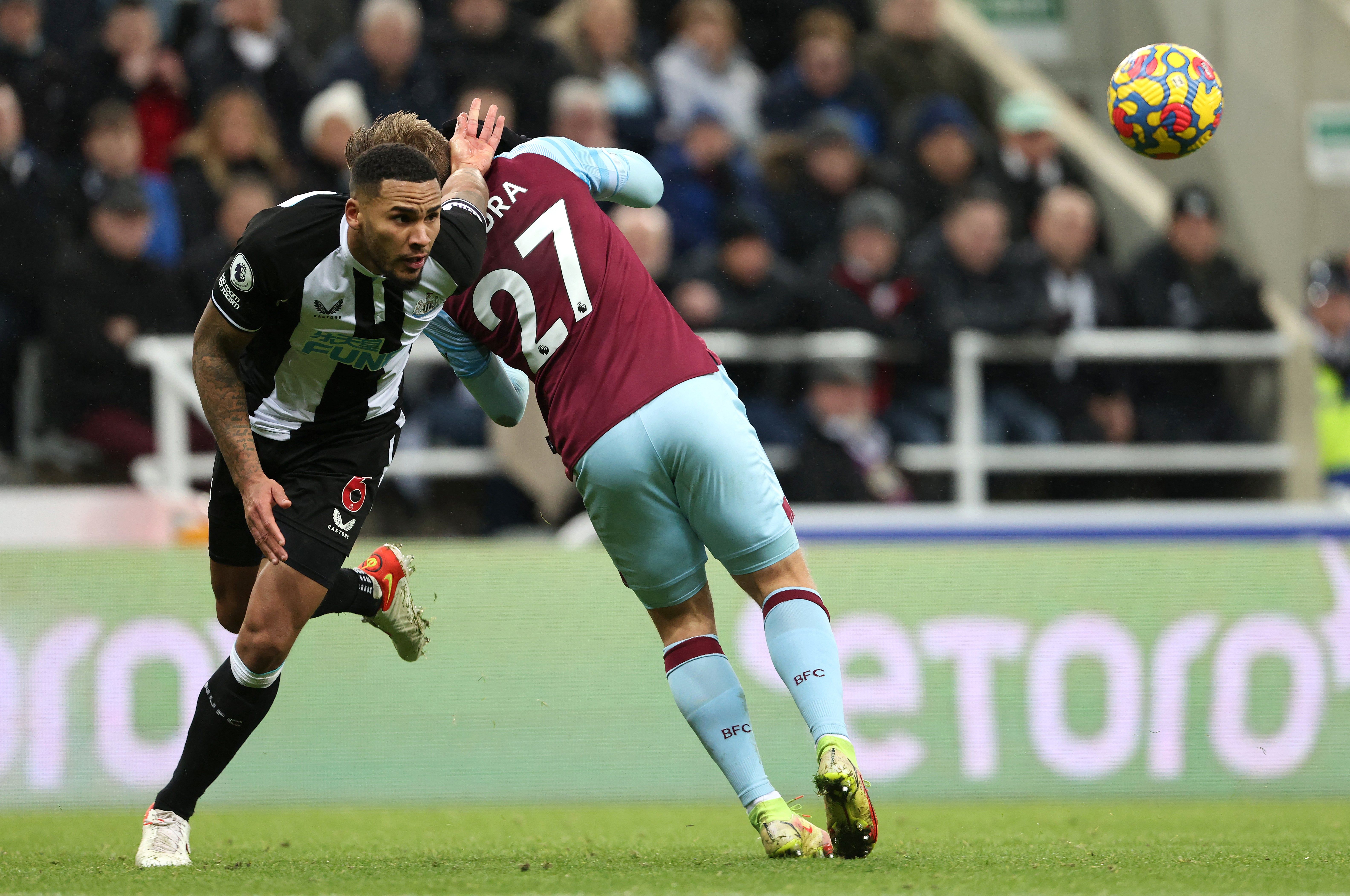 Newcastle’s Jamaal Lascelles (left) is hoping victory over Burnley is just the start of a Premier League fightback (Richard Sellers/PA)