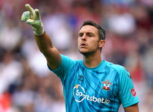 Southampton are sweating on the fitness of goalkeeper Alex McCarthy (Andrew Matthews/AP).