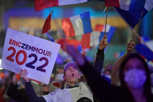 <p>On the same day as Mr Zemmour’s rally, thousands of others took to the streets of Paris to protest his xenophobic platform</p>