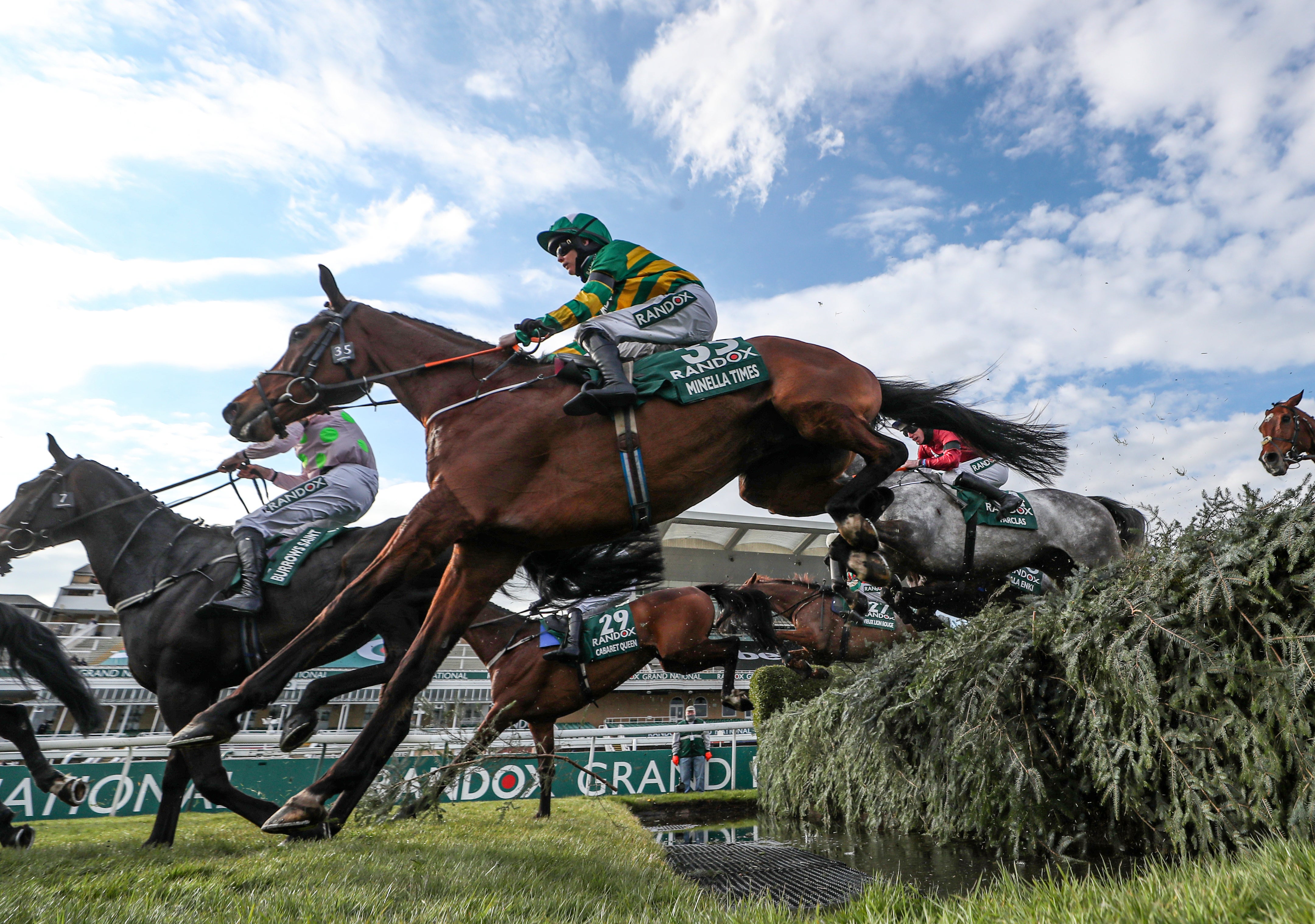 Minella Times, ridden by Blackmore, won the Aintree Grand National (David Davies/PA)