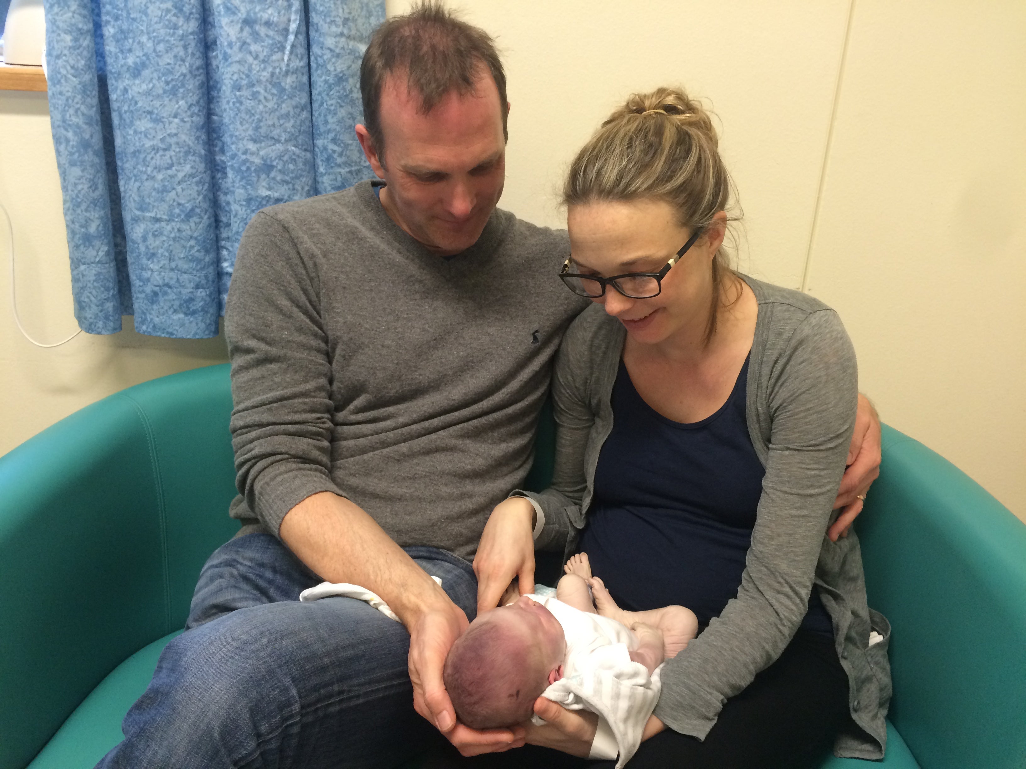 Jack and Sarah Hawkins with baby Harriet