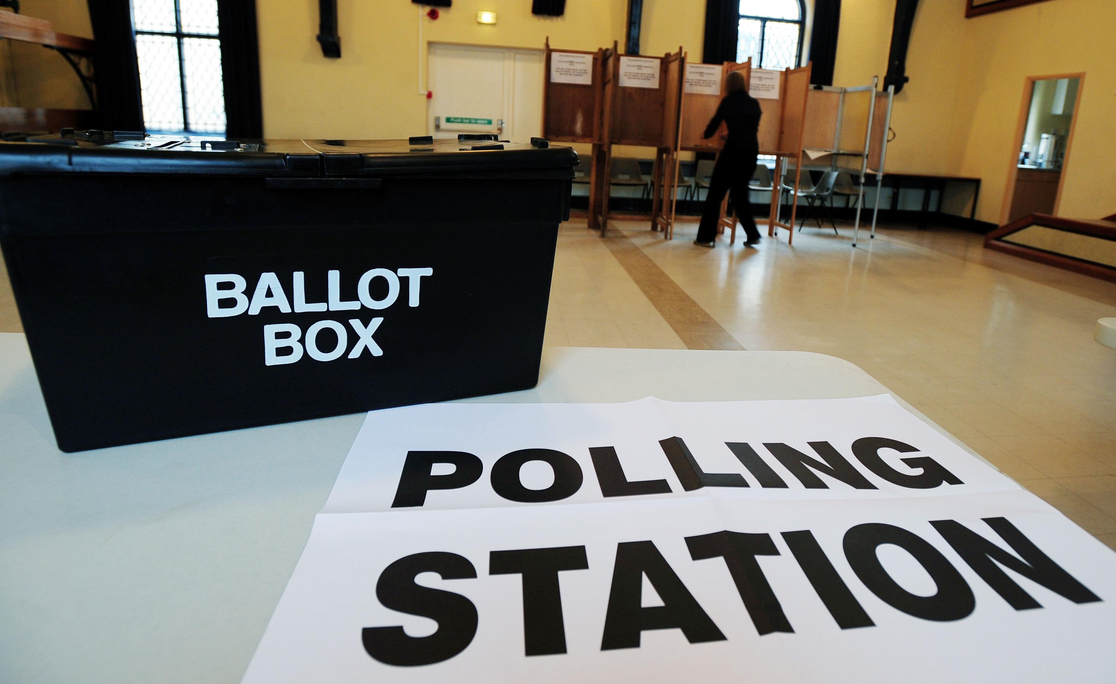 A ballot box at a polling station. Electoral Commission chair John Pullinger has said proposed reforms to election law are a ‘threat’ to the commission’s independence. (Rui Vieira/PA)