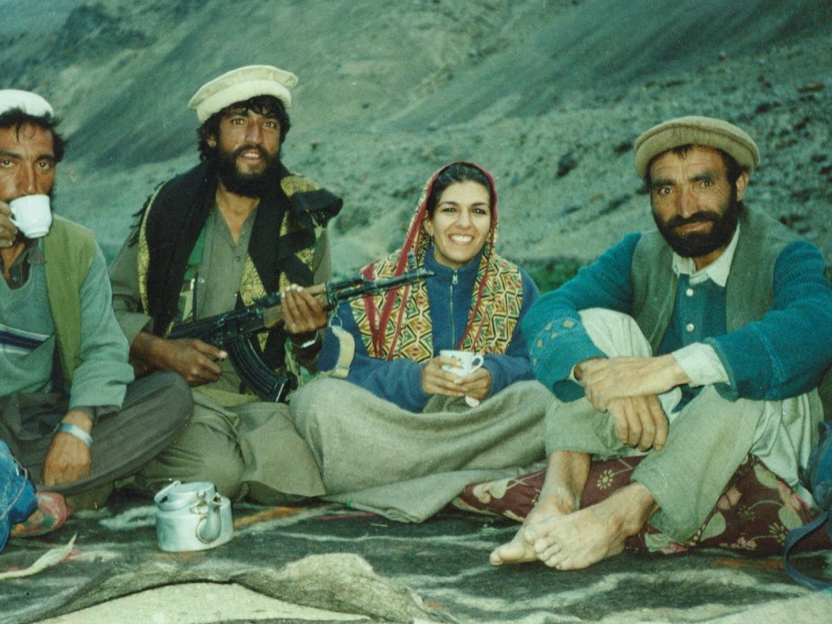 An evening cuppa while searching for a lost convoy of medical supplies in the remote Zibok district