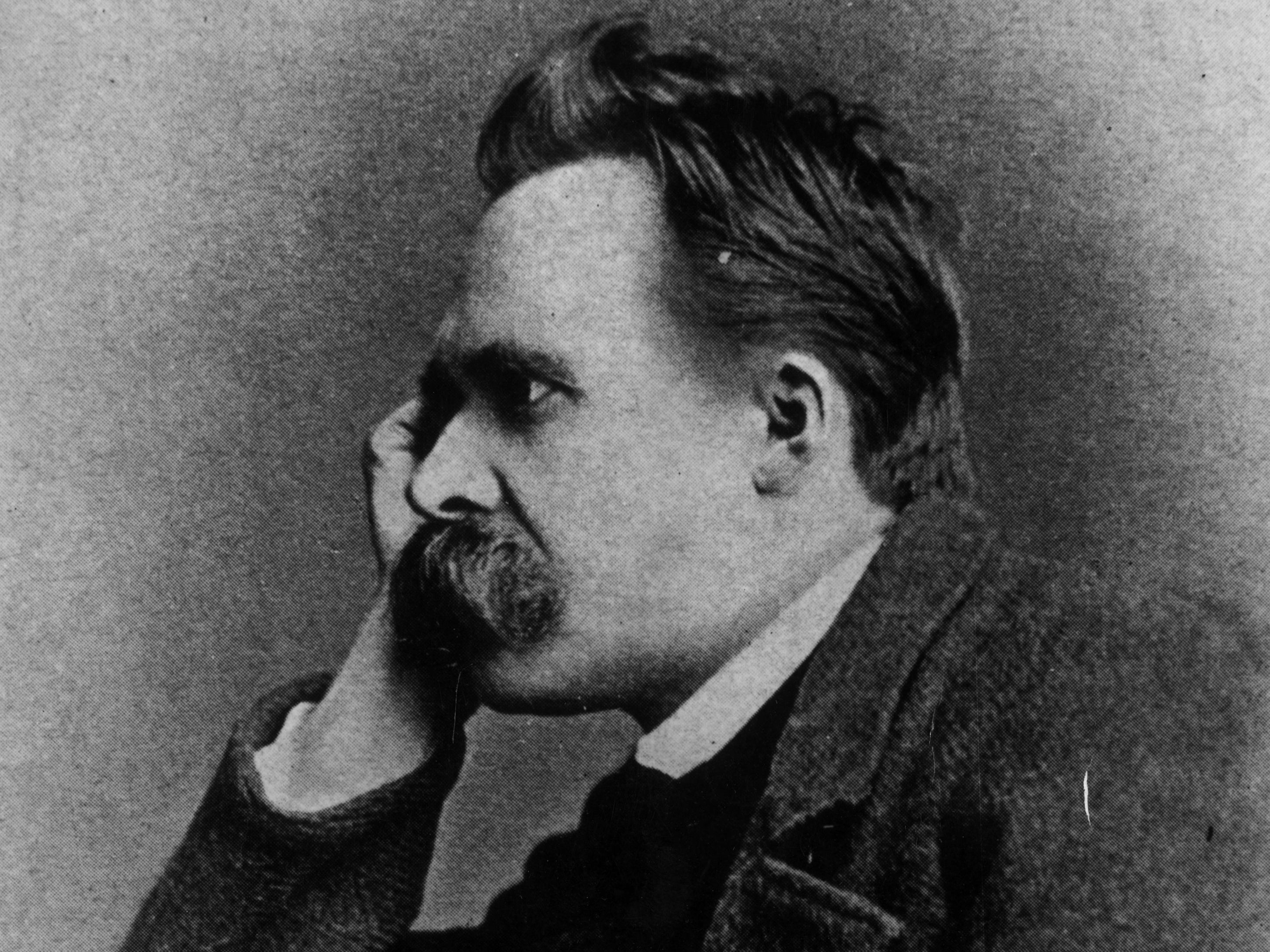German philosopher Friedrich Nietzsche pictured circa 1885