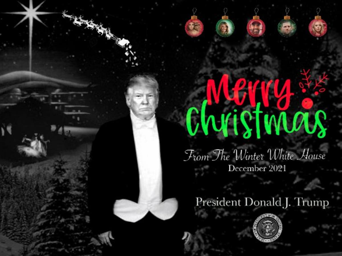 Is Trump Really In Dc Christmas 2022 Fake Trump Christmas Card Fools The Internet | The Independent