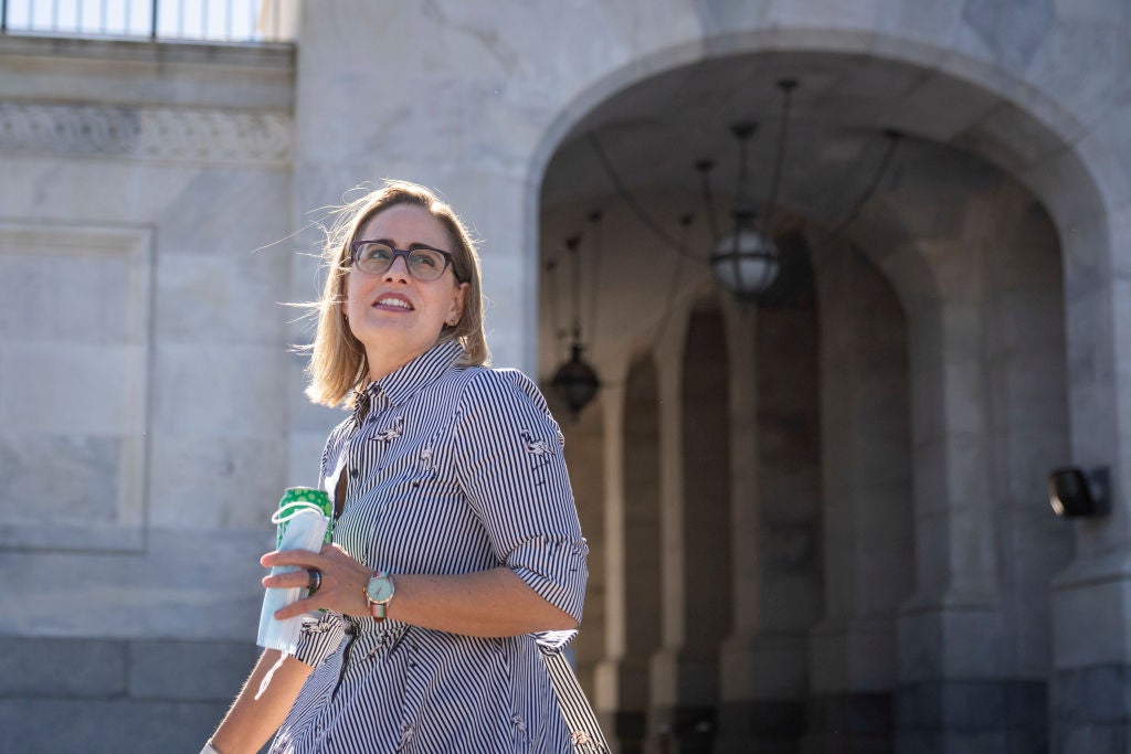 Arizona Sen Kyrsten Sinema is seen as a holdout on the Democrats’ latest voting rights push
