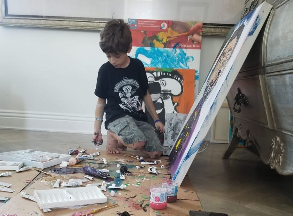 <p>Andres Valencia incursionó en la pintura a los 10 años y ahora es conocido mundialmente </p>