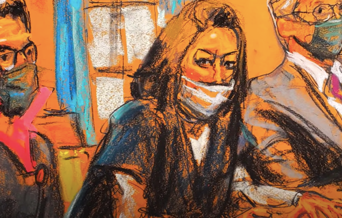 Ghislaine Maxwell sketch: Artist responds after court picture goes viral |  The Independent