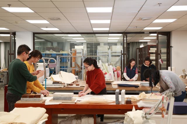 <p>In the ancient book restoration department at the National Library of China a mixture of traditional craftsmanship and new technologies have been used</p>