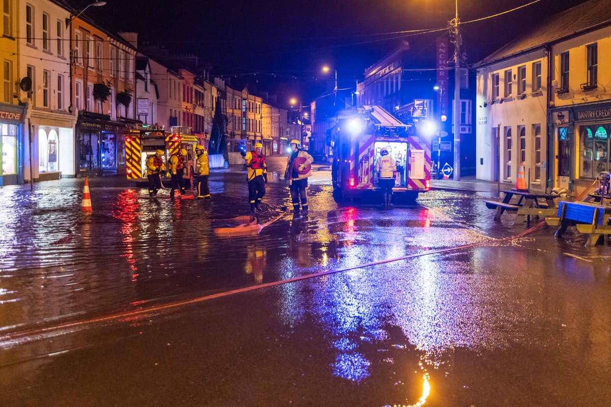 Storm Barra blasts Ireland with strong winds and heavy rain