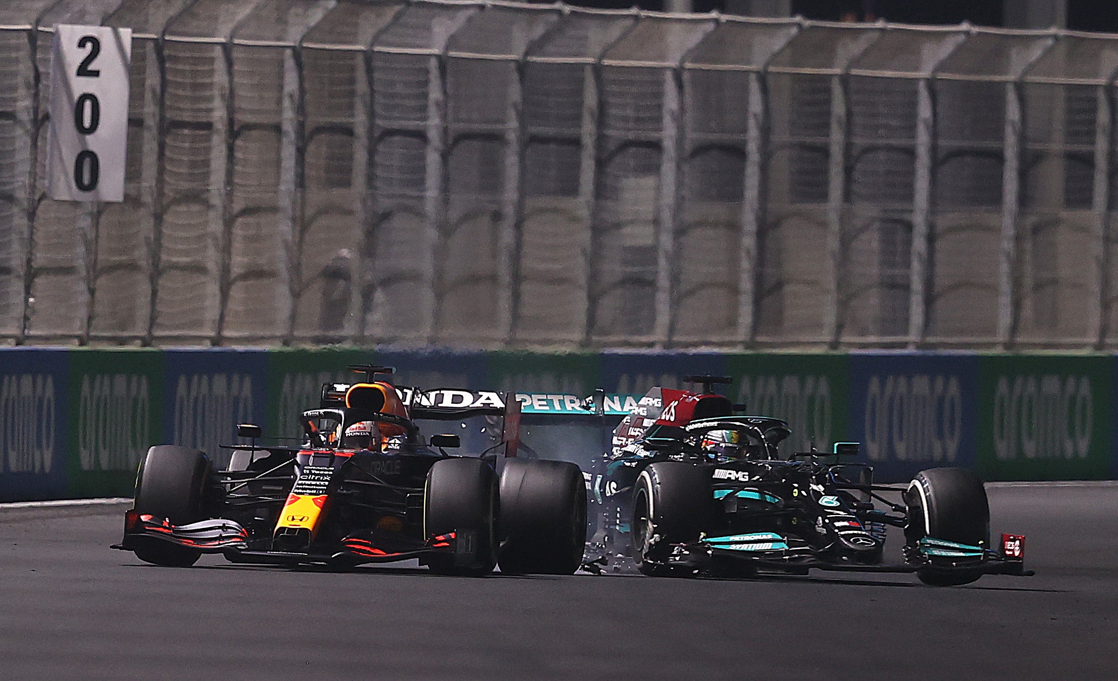 Max Verstappen and Lewis Hamilton collided during the 2021 Saudi Arabian Grand Prix