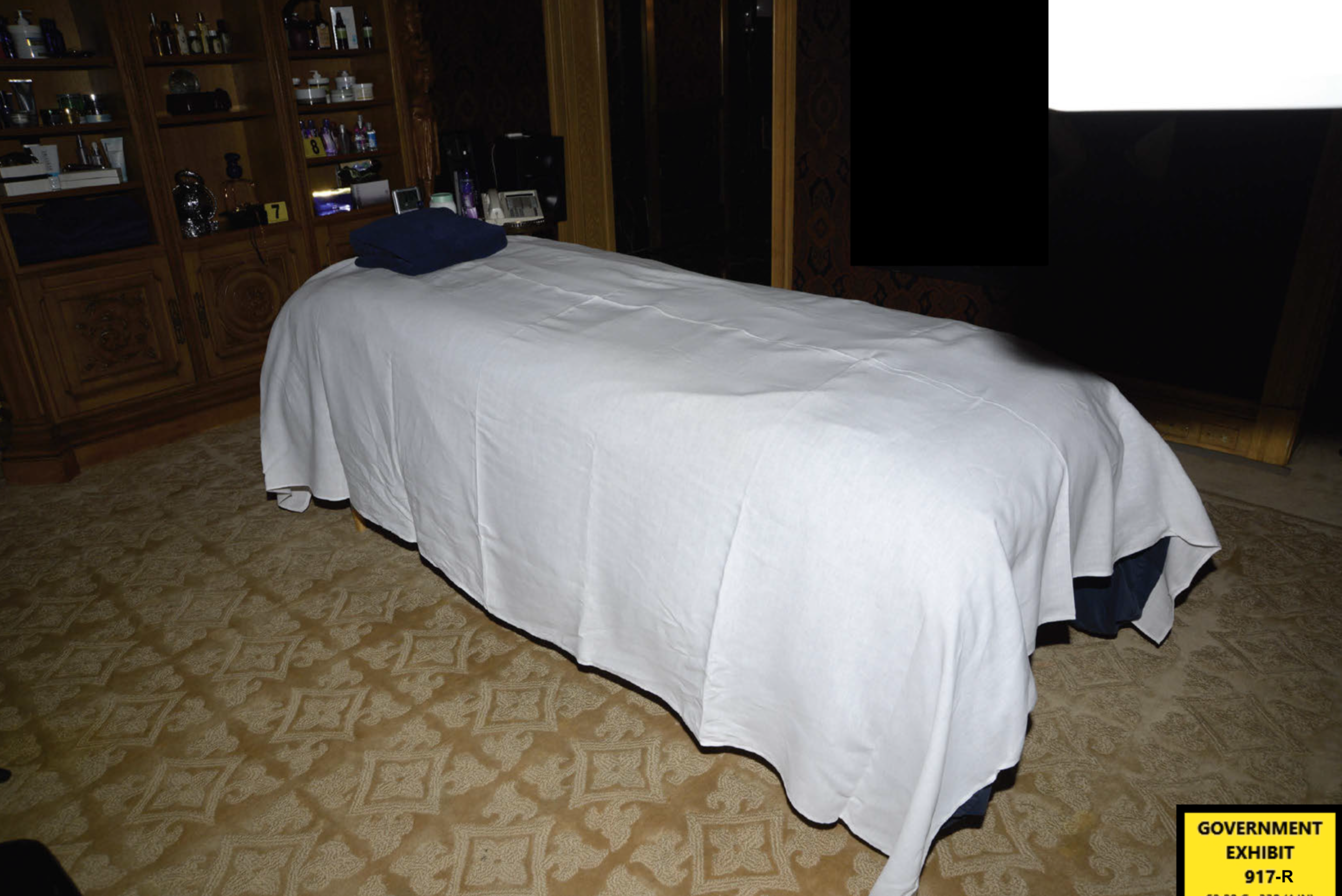 Epstein’s massage table