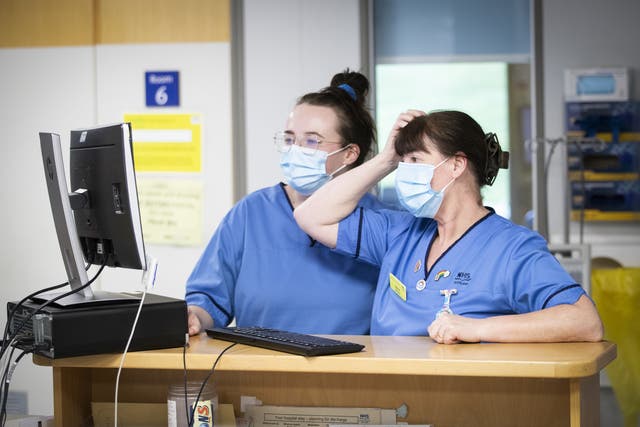 Vacancies among nursing and midwifery staff are up by almost 20% in just three months (Jane Barlow/PA)