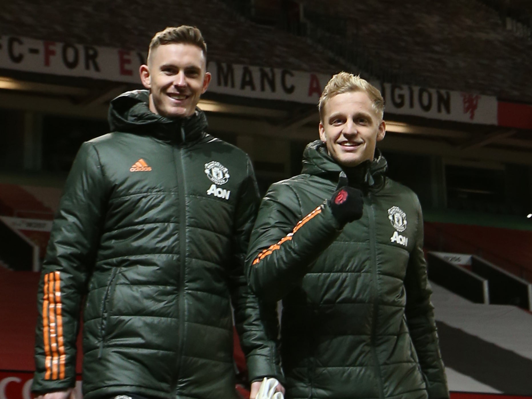 Manchester United pair Dean Henderson and Donny van de Beek