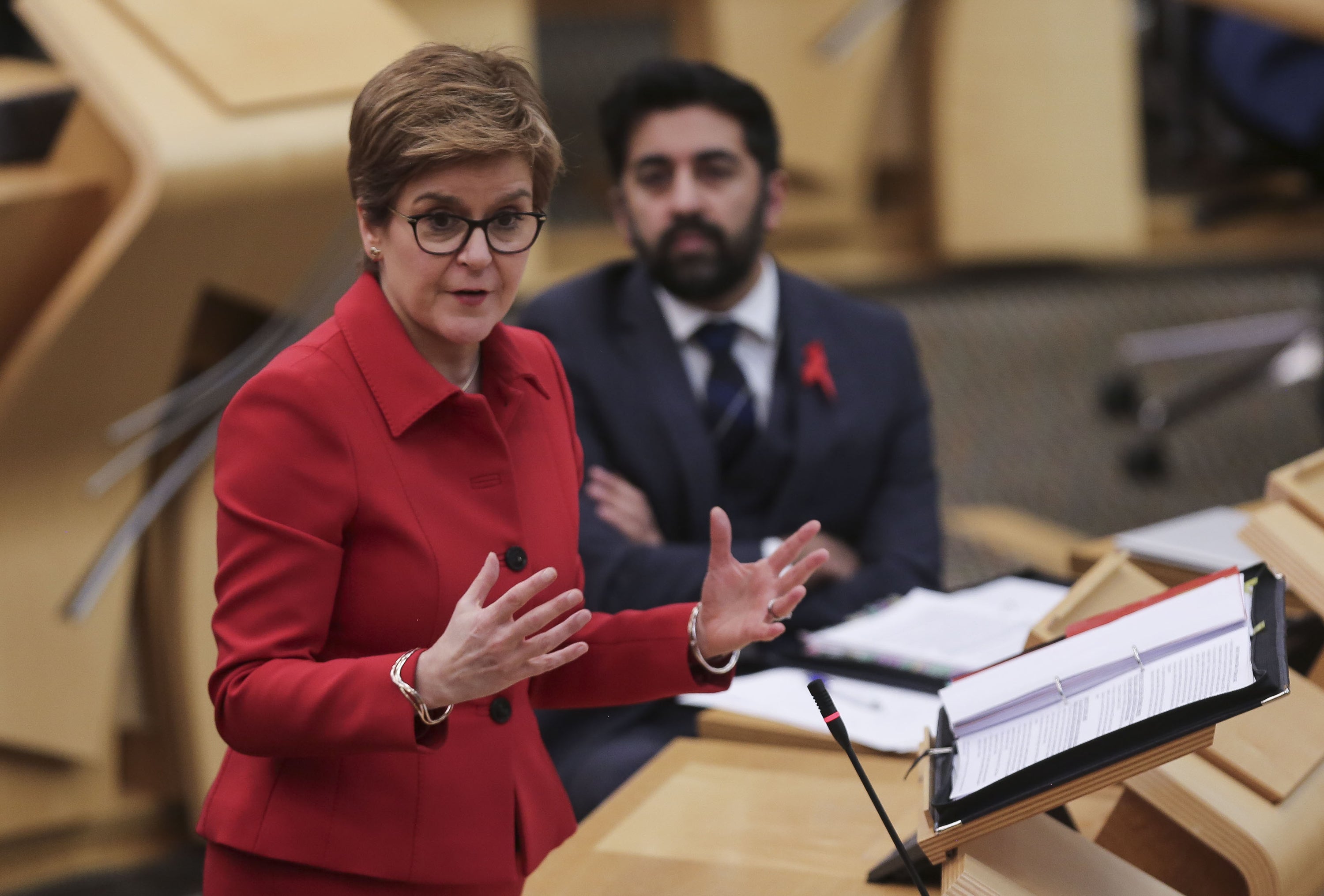 Nicola Sturgeon said ministers were not currently considering a national shutdown of schools (Fraser Bremner/Scottish Daily Mail/PA)