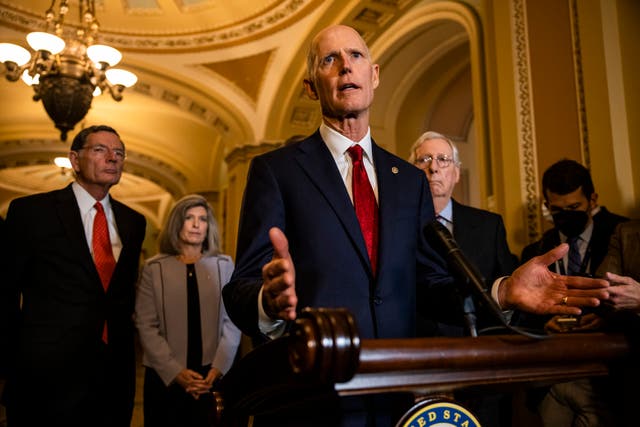 <p>Sen Rick Scott, chairman of the National Republican Senatorial Committee </p>