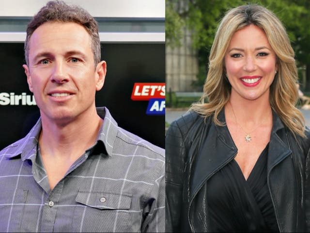 Brooke Baldwin (derecha) ha instado a CNN a que le dé a una mujer el antiguo espacio televisivo de Chris Cuomo (izquierda).