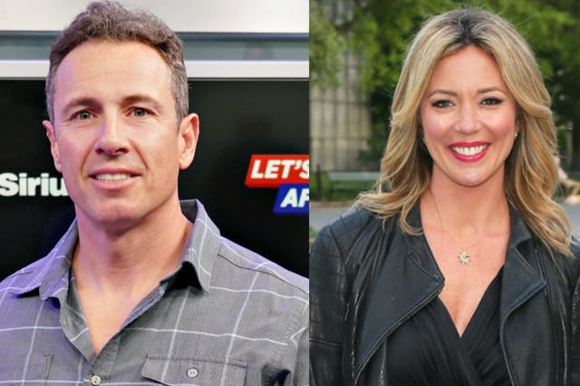 <p>Brooke Baldwin (right) has urged CNN to give Chris Cuomo’s (left) former TV slot to a woman</p>