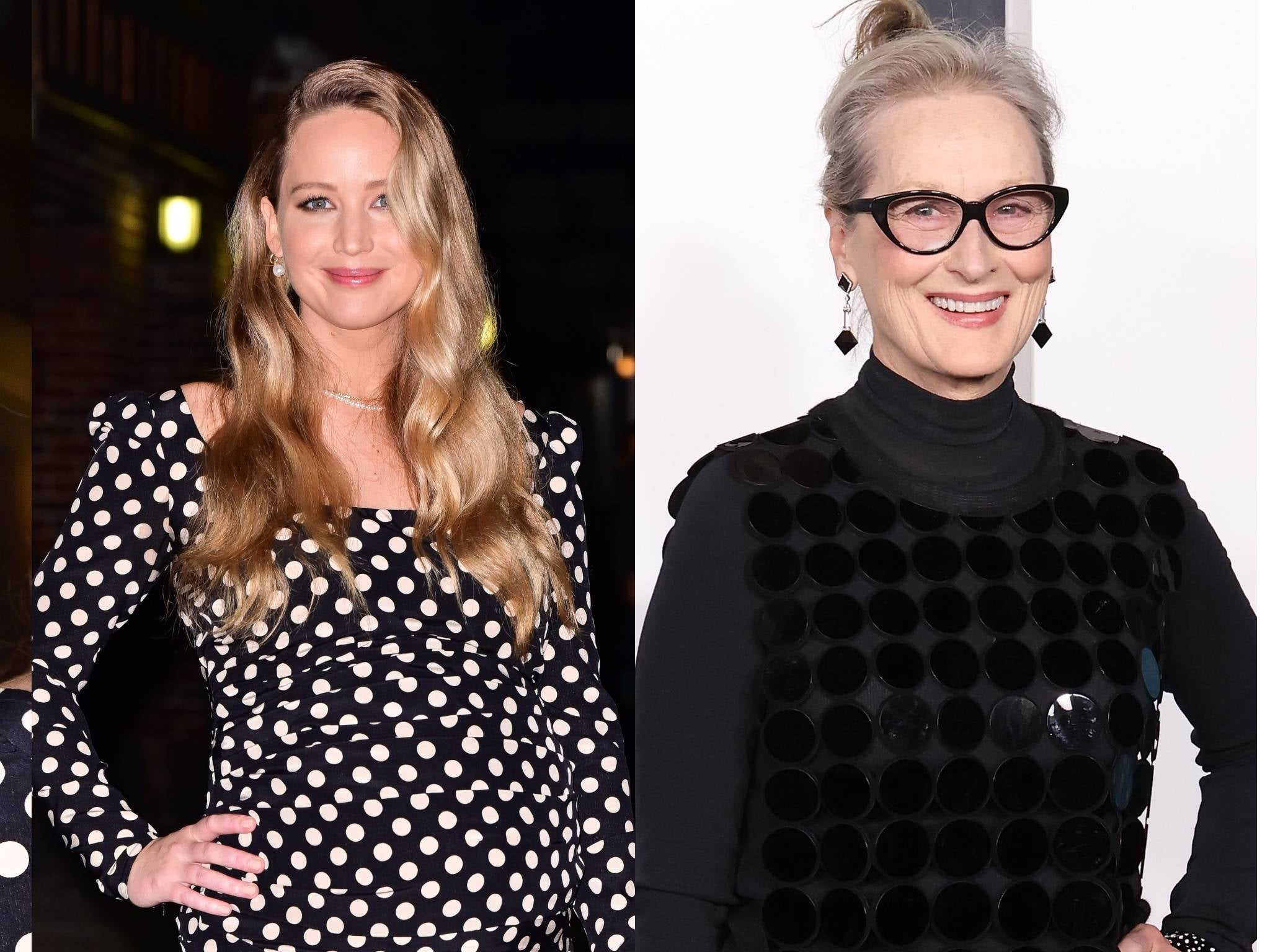 <p>Jennifer Lawrence and Meryl Streep</p>