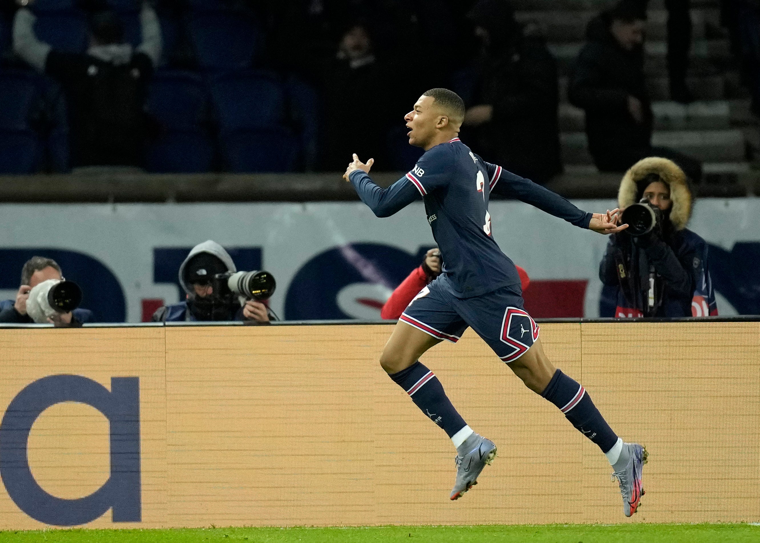 Kylian Mbappe scored twice in the opening seven minutes on Wednesday night (Christophe Ena/AP/Press Association Images)