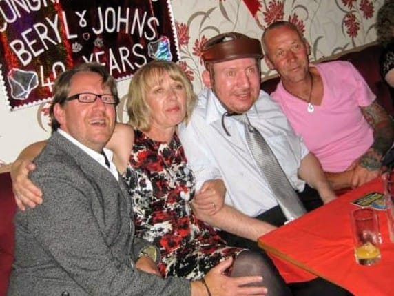 Clive Treacey with his brothers, Phil and Steve, and sister Elaine