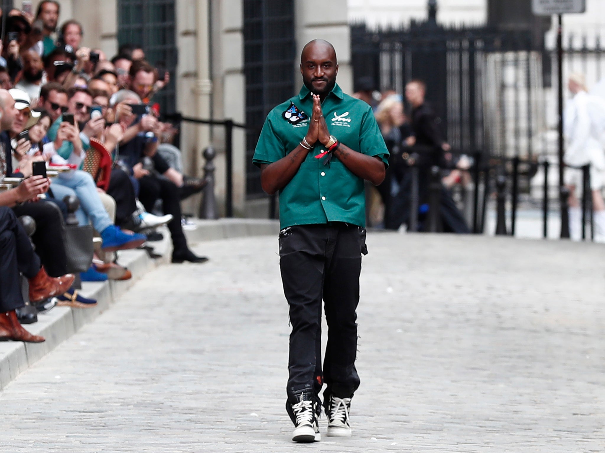 Abloh at Paris Fashion Week in June 2020