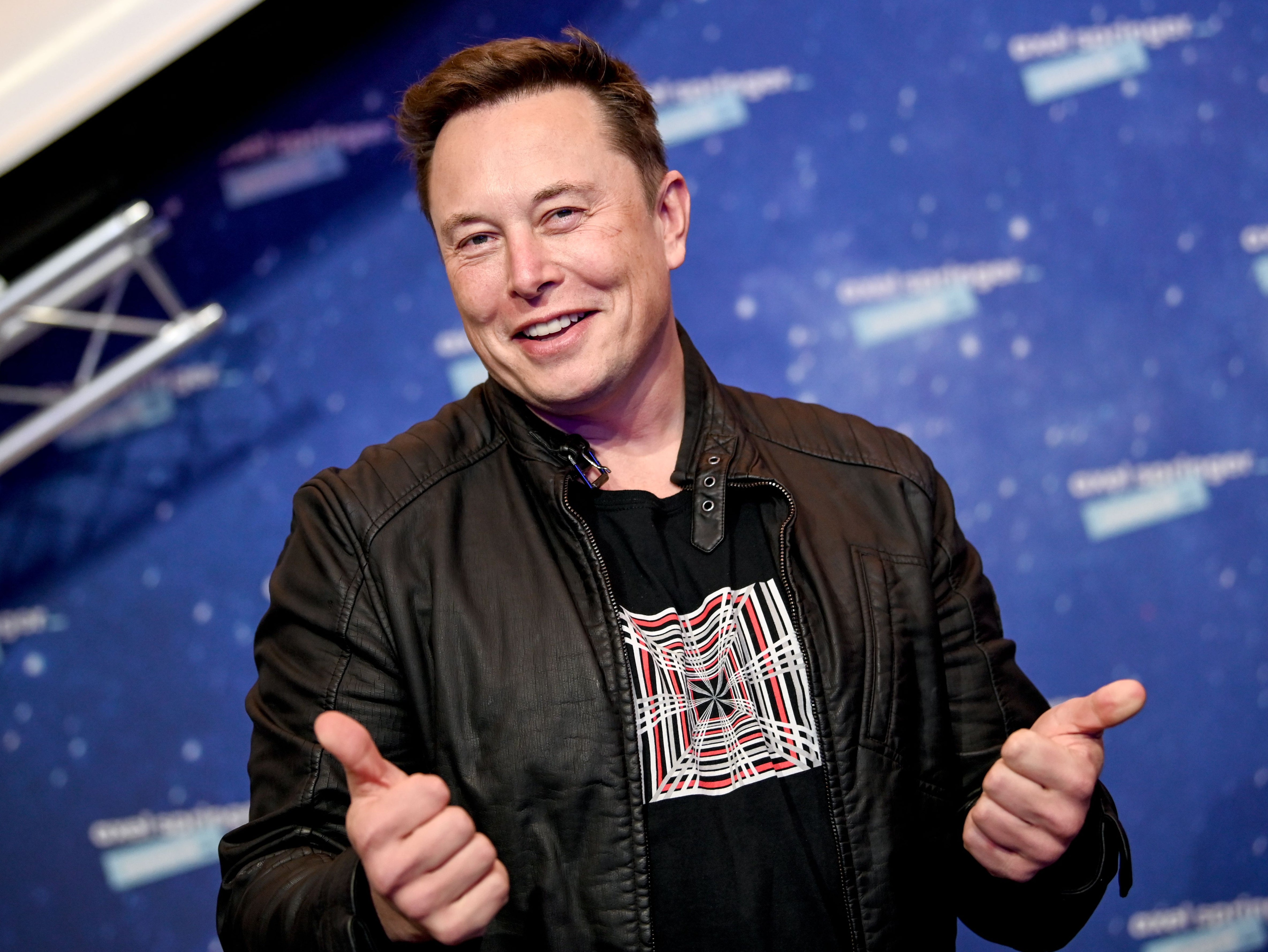 Elon Musk at the Axel Springer Awards ceremony, 2020