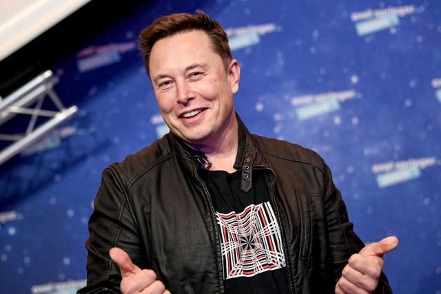 <p>Elon Musk at the Axel Springer Awards ceremony, 2020</p>