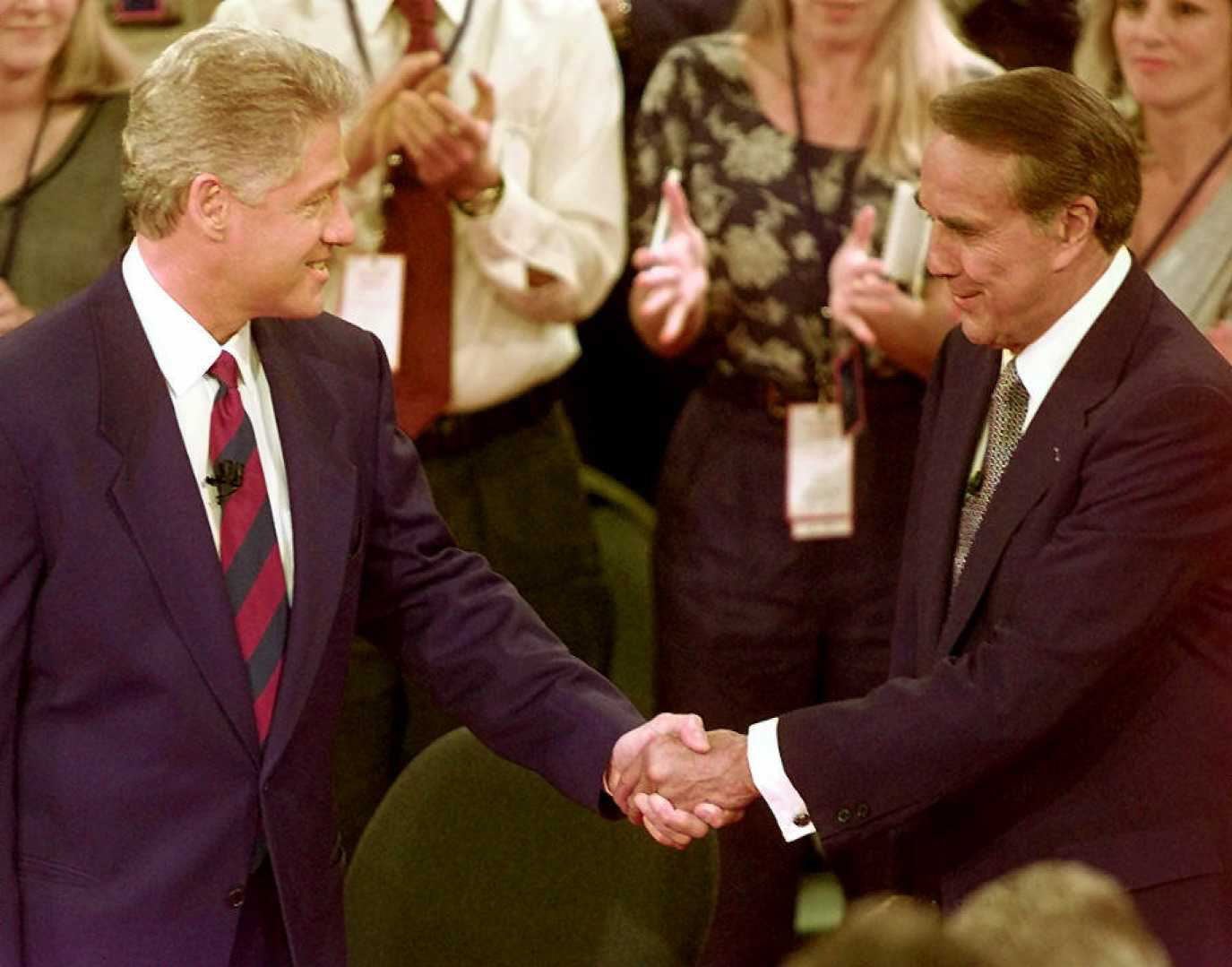 Dole established a warm rapport after the 1996 election with Clinton